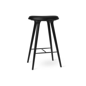 High Stool  Black Stained Beech  74 Cm吧椅