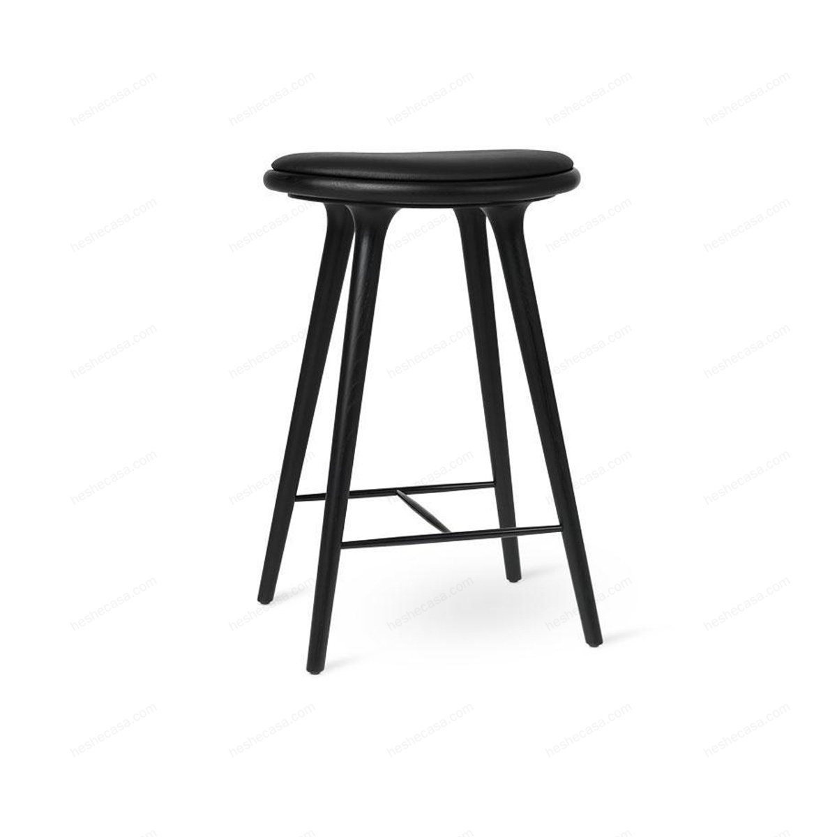 High Stool  Black Stained Oak  69 Cm吧椅