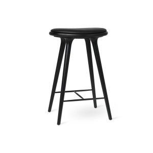 High Stool  Black Stained Oak  74 Cm吧椅