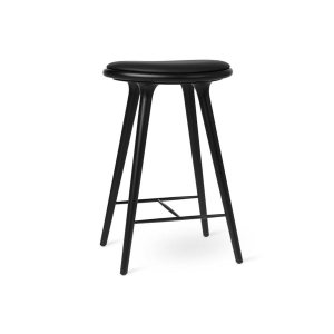 High Stool  Black Stained Beech  69 Cm吧椅