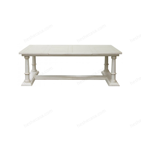 674-B  White Lacquered Oak餐桌