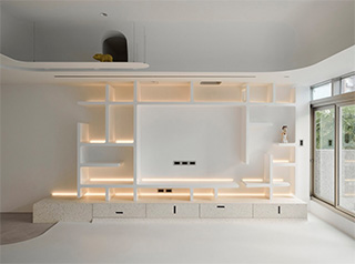素雅高级极简为特色的客厅设计案例
