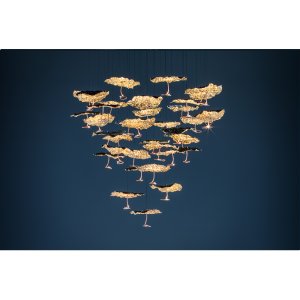 Gold Moon Chandelier