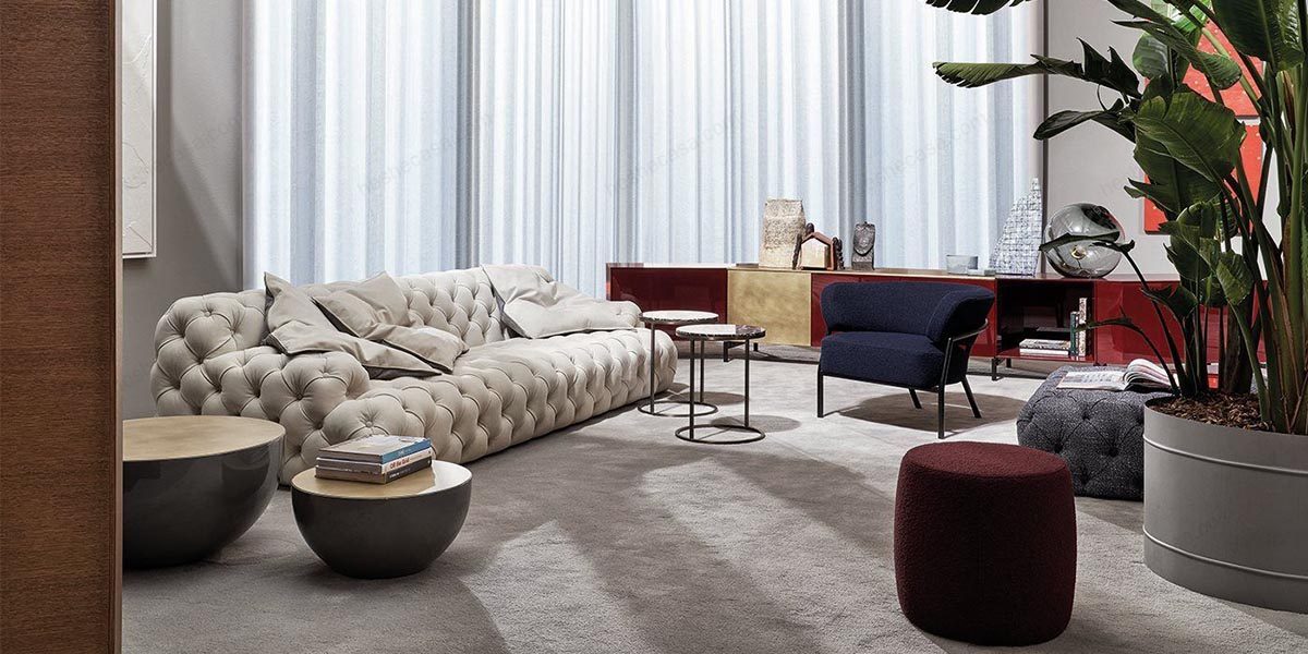 MERIDIANI家具norton capitonne沙发诉说现代设计的美丽