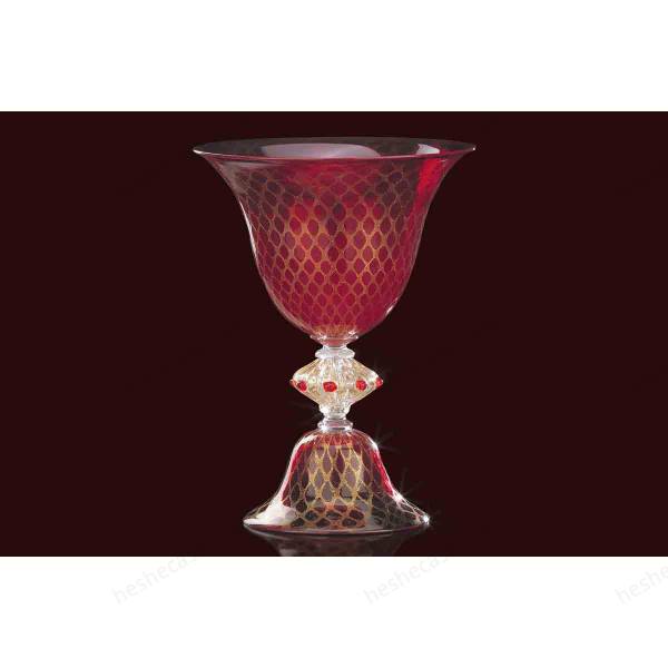 Red Gold Vase In Vetro Di Murano  Classic花瓶