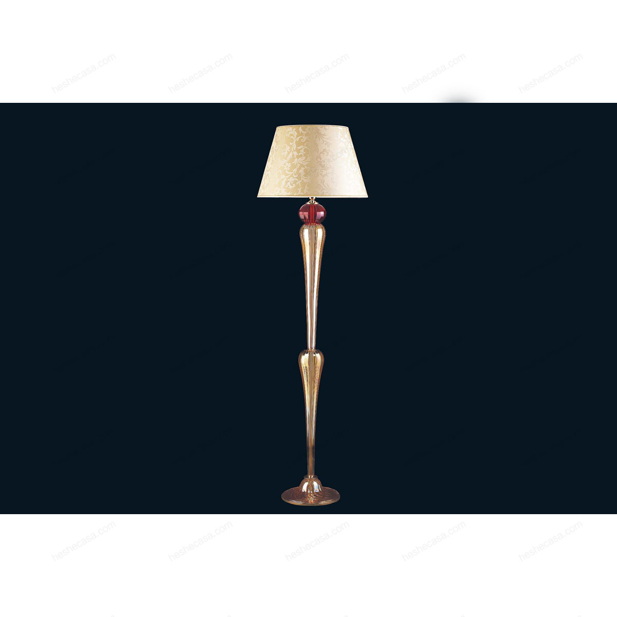 Red Floor Lamp In Murano Glass  Classic Line落地灯