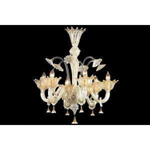 Murano Glass Filigree Venetian Chandelier吊灯