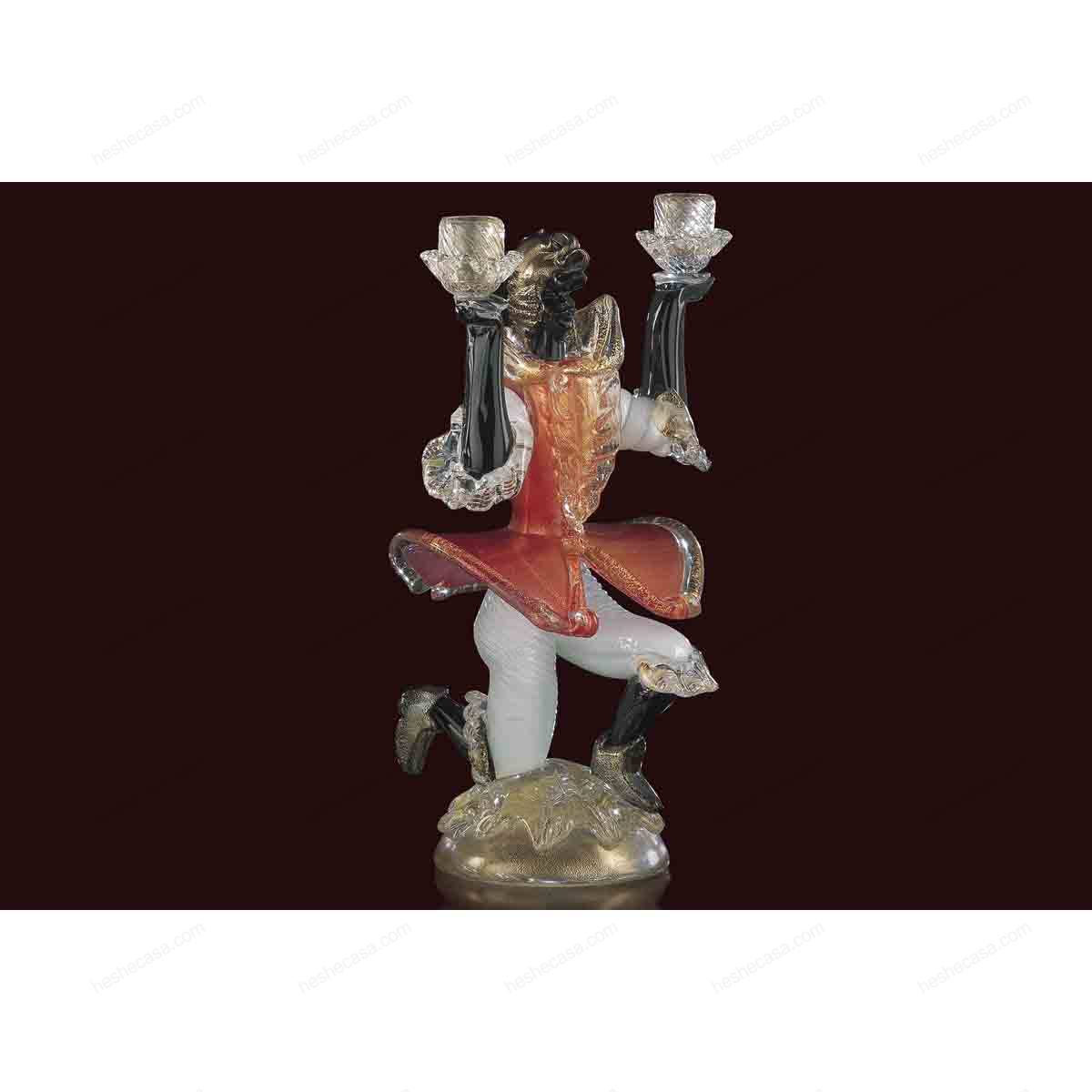 Venetian Moor Sculpture In Murano Glass  Sculpture摆件