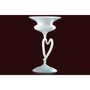 White Heart Vase In Murano Glass  Modern花瓶