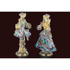 Venetian Murrine Statues In Murano Glass  Sculpture摆件