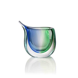Submerged Blue Green Crystal Vase  Modern花瓶