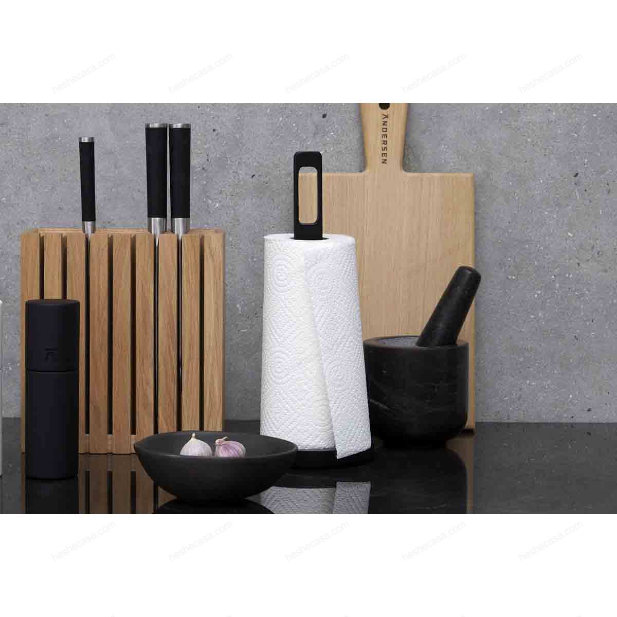 Paper Towel Holder - Matt Black And White 卷纸架