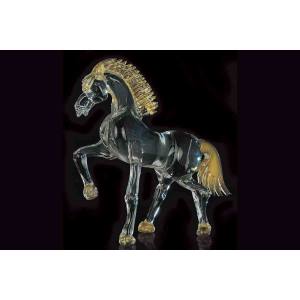 Trotting Horse Murano Glass  Sculpture摆件