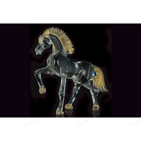 Trotting Horse Murano Glass  Sculpture摆件