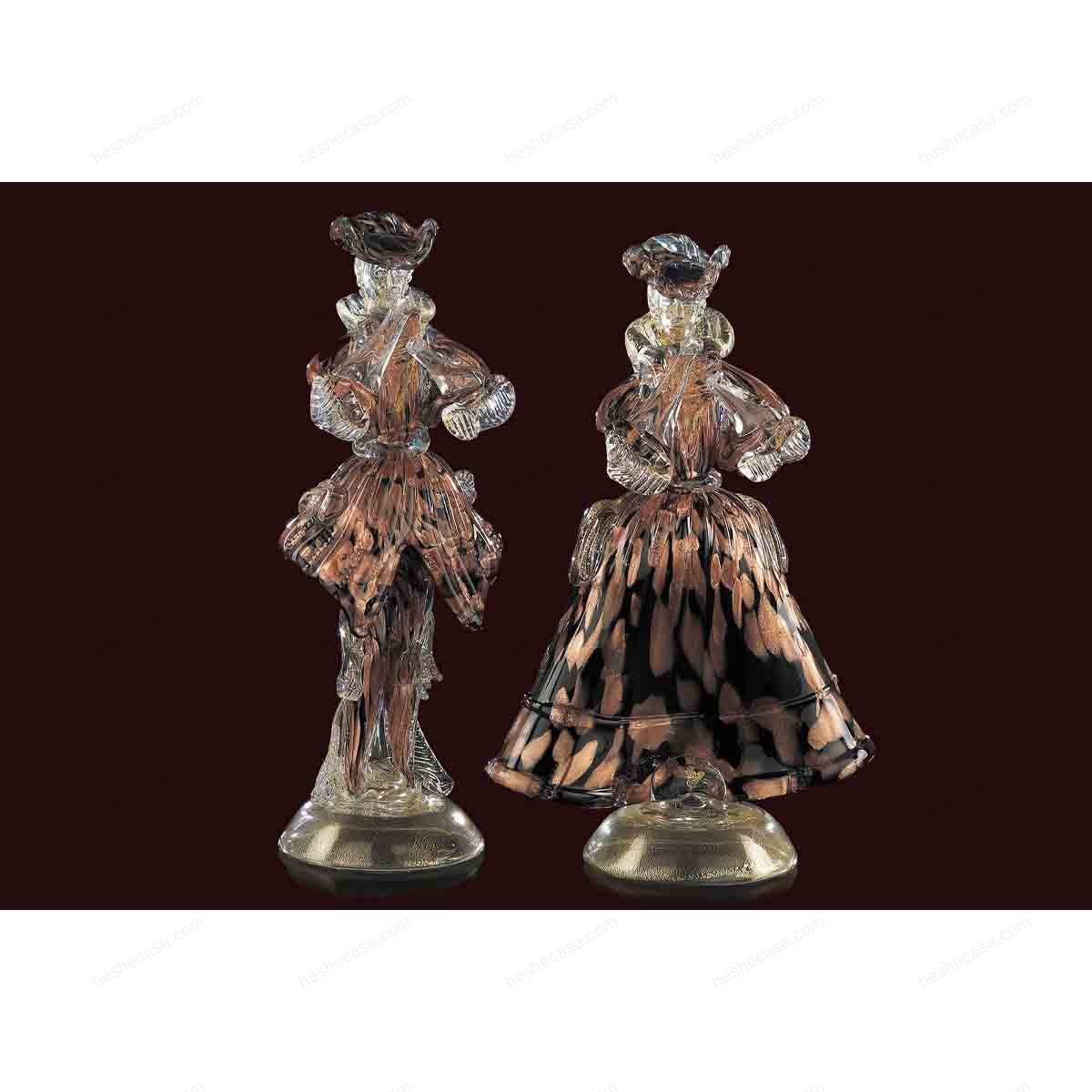 Aventurine Venetian Statues In Murano Glass  Sculpture摆件