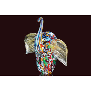 Animals Elefantino Murrine In Murano Glass  Sculpture摆件