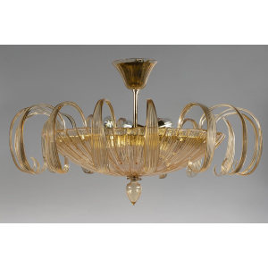 Murano Glass Striped Ceiling Lamp  Classic Line吸顶灯