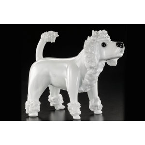 Murano Glass Poodle  Sculpture摆件