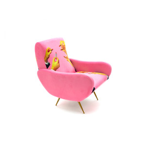 Lipstick Pink扶手椅