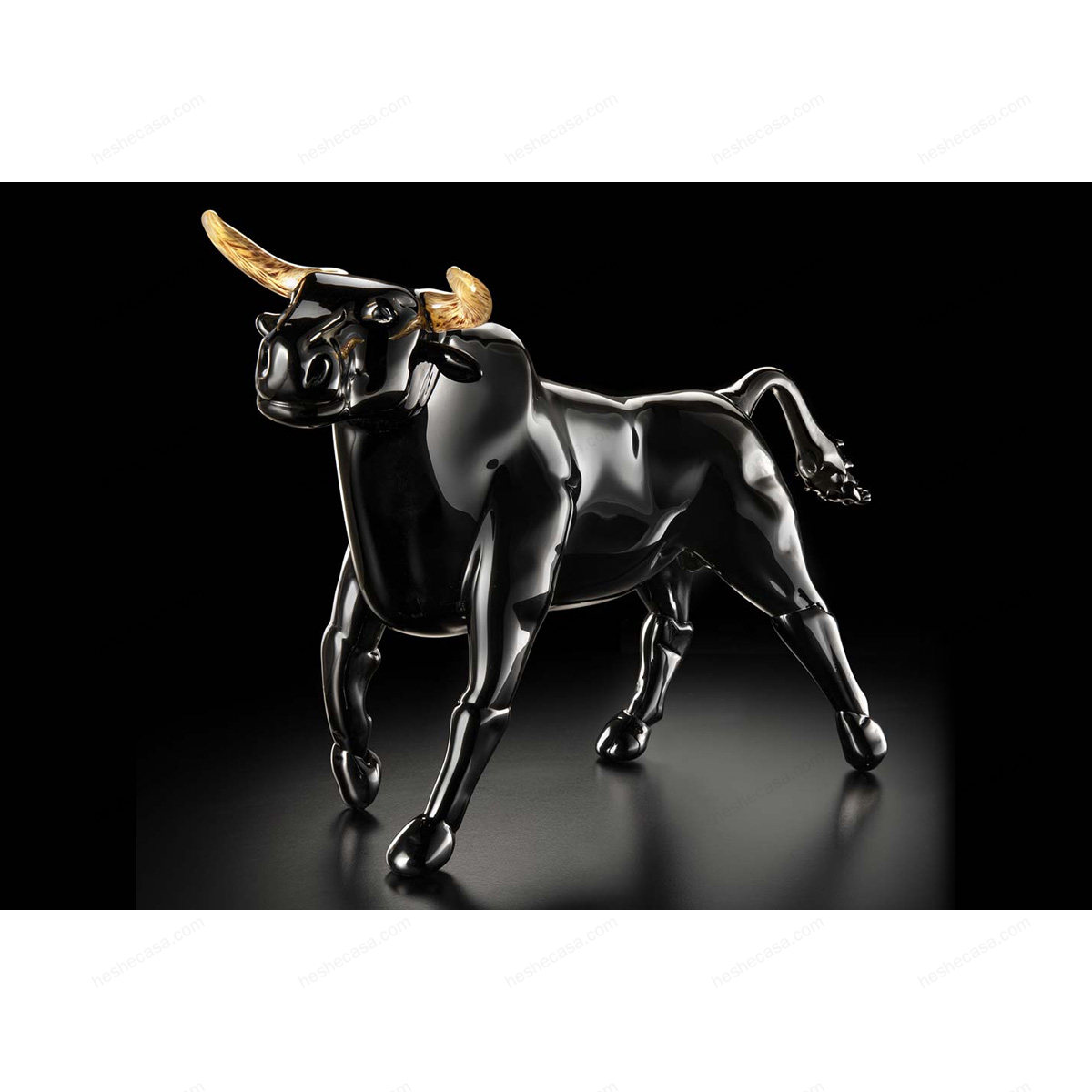 Murano Glass Bull Artwork  Sculpture摆件