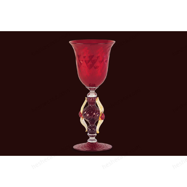 Red Gold Glass Murano Glass  Tipetto 酒杯