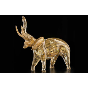 Elephant 45Cm In Murano Glass  Sculpture摆件