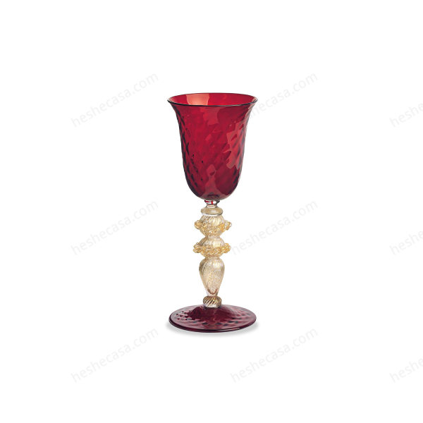 Red Glass Goblet Murano Glass  Tipetto 酒杯