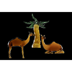 Murano Glass Dromedary  Sculpture摆件