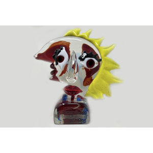 Abstract Pop Art Picasso In Murano Glass  Sculpture (Copia)摆件