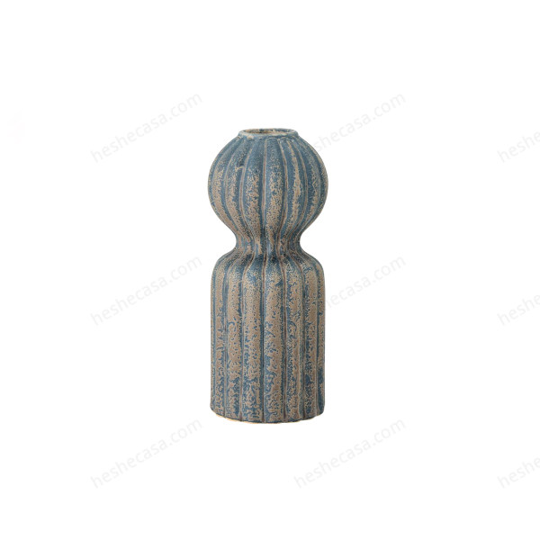 Elose Vase, Blue, Stoneware花瓶