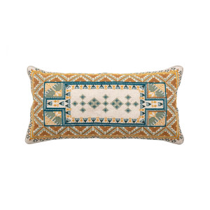 Elita Cushion, Yellow, Cotton靠垫