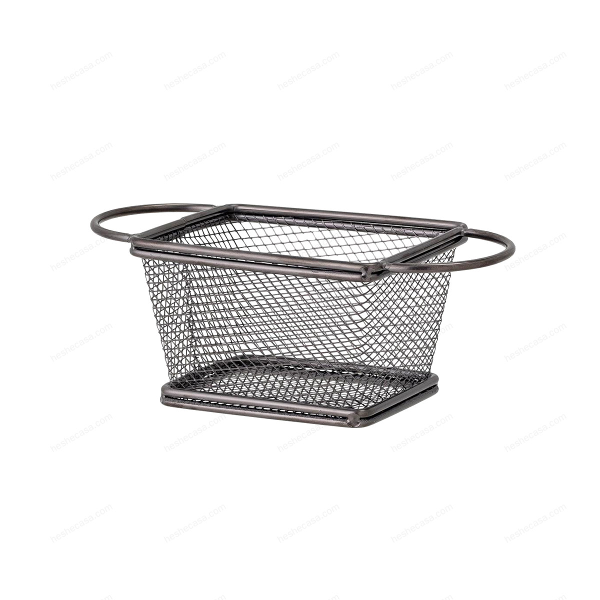 Enes Serving Basket, Black, Stainless Steel 收纳篮