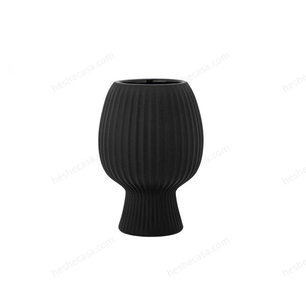 Dagny Vase, Black, Stoneware花瓶