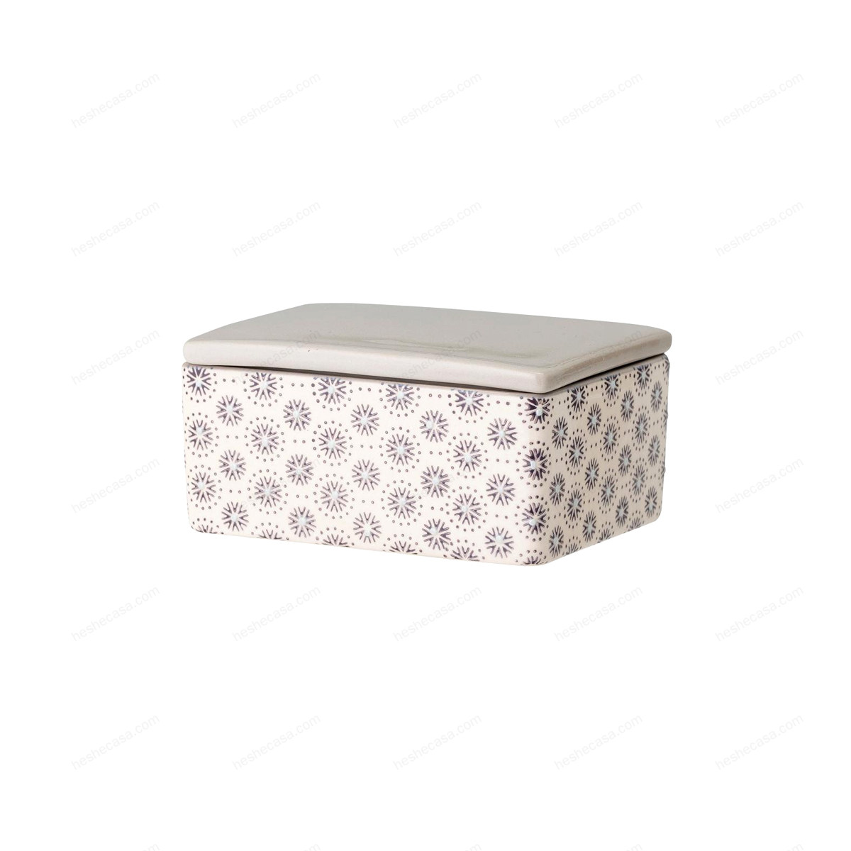 Elsa Butter Box, Grey, Stoneware 黄油盒