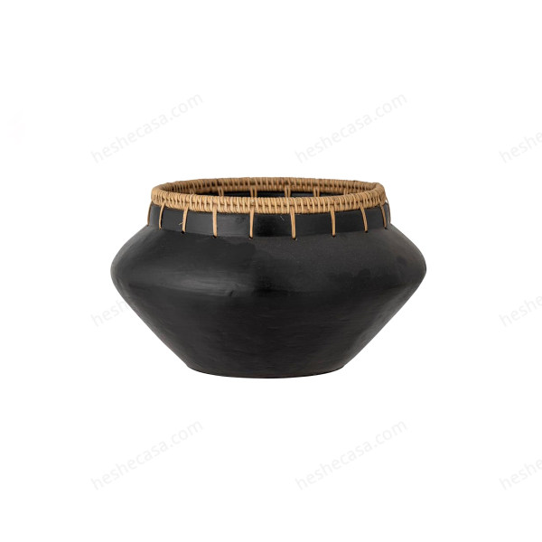 Dixon Deco Bowl, Black, Terracotta花瓶