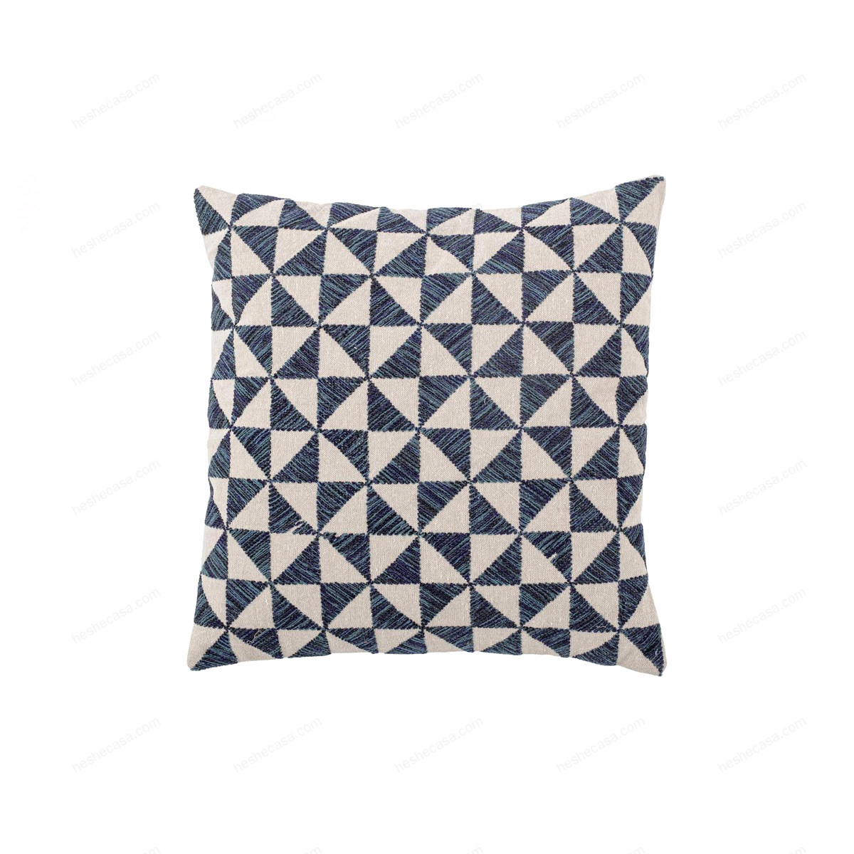 Darnel Cushion, Blue, Cotton靠垫