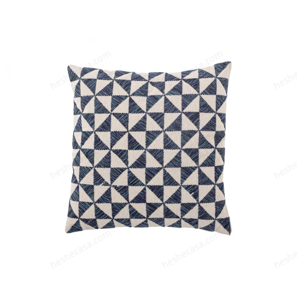 Darnel Cushion, Blue, Cotton靠垫