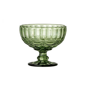 Florie Bowl, Green, Glass 果盘