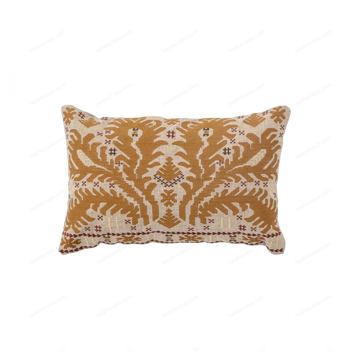 Dero Cushion, Brown, Cotton靠垫