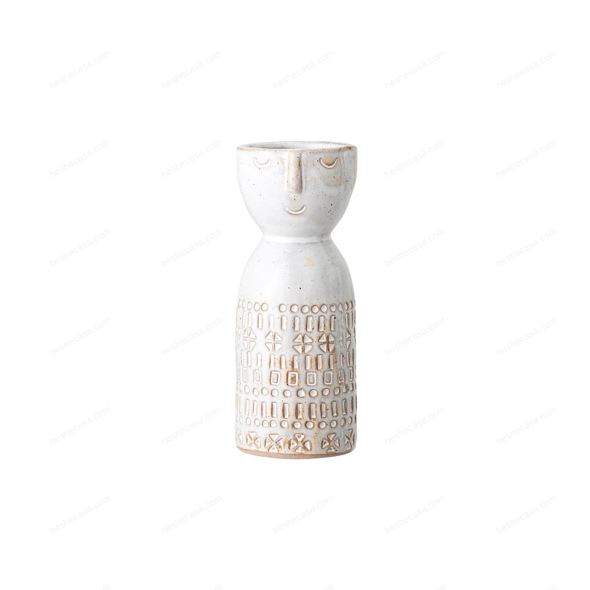 Embla Vase, White, Stoneware花瓶