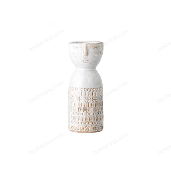Embla Vase, White, Stoneware花瓶