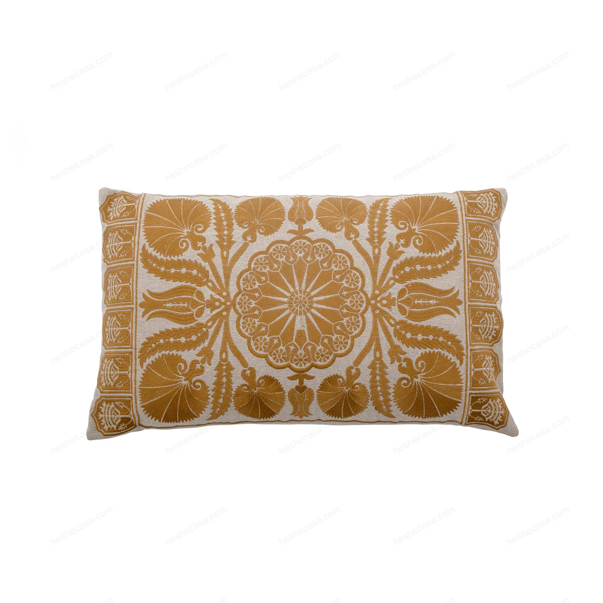 Darik Cushion, Yellow, Cotton靠垫