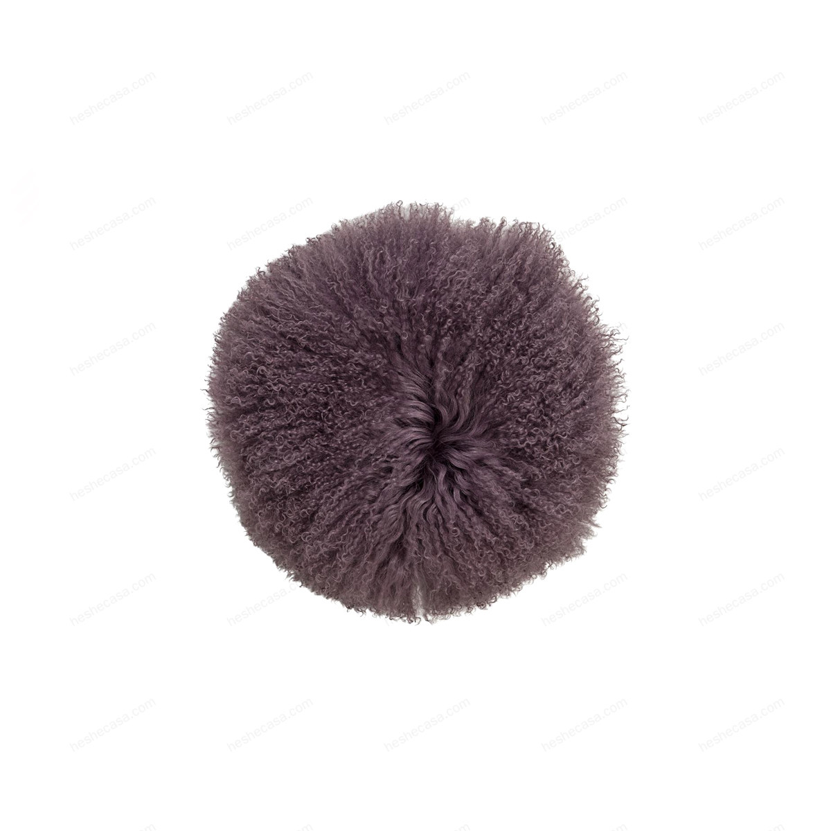 Dogan Cushion, Purple, Lambskin Mongolian靠垫