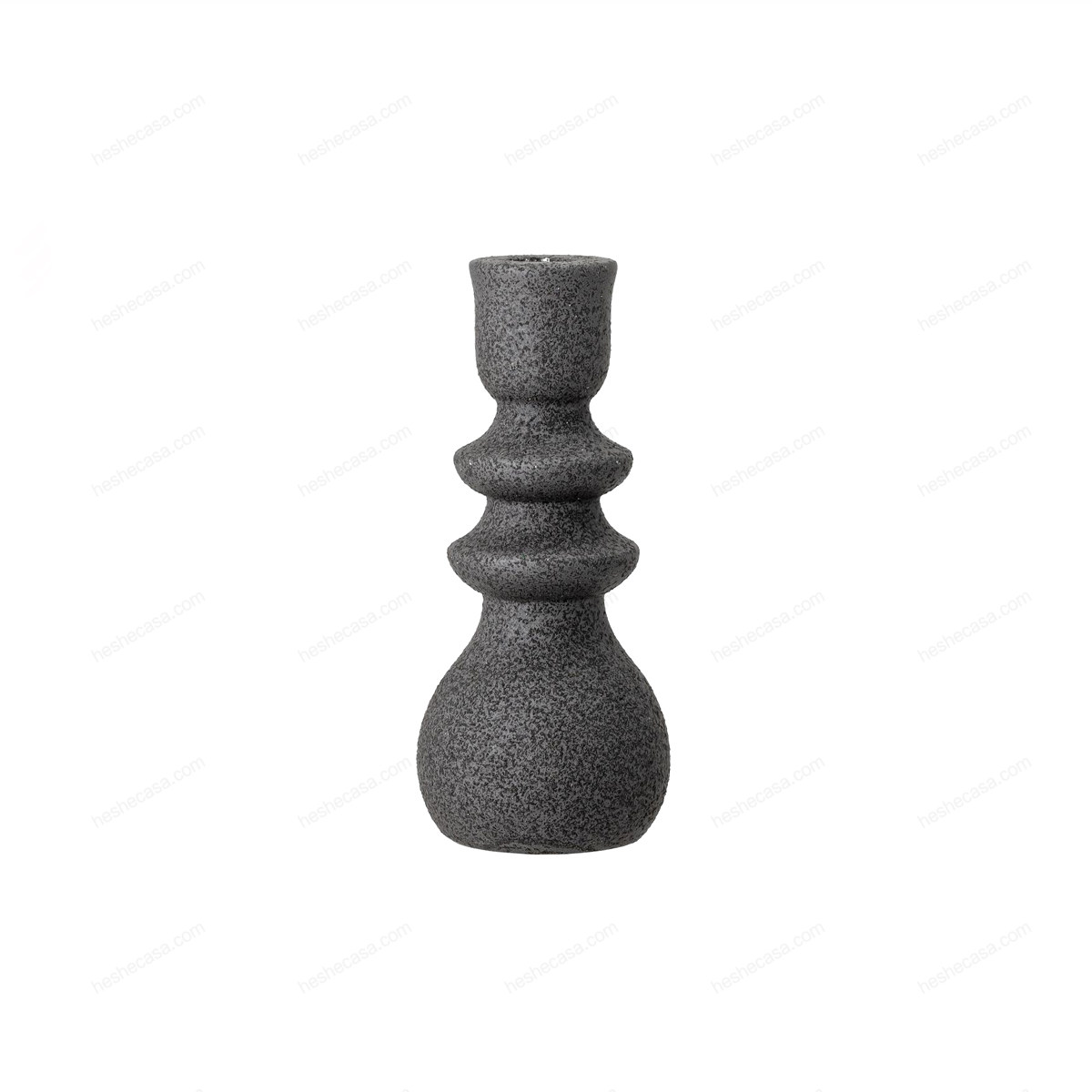 Emie Candlestick, Black, Stoneware香薰/蜡烛/烛台