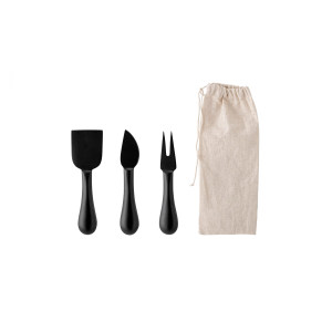 Evalda Cheese Utensils, Black, Stainless Steel 烘焙工具