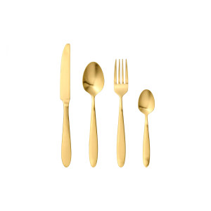Frea Cutlery, Gold, Stainless Steel 西餐餐具