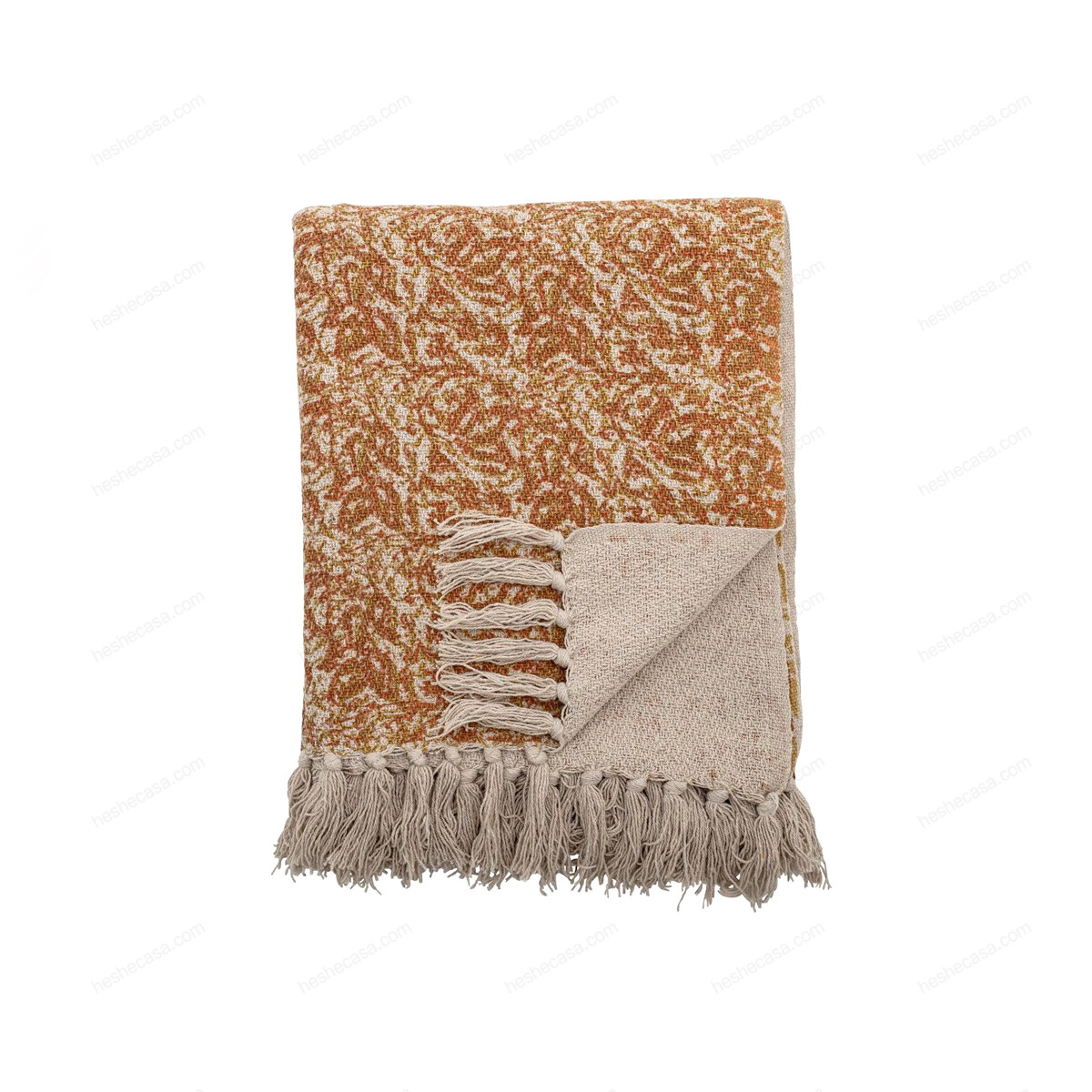 Cianna Throw, Brown, Recycled Cotton 毯子