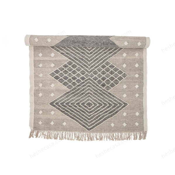 Esme Rug, Black, Wool地毯