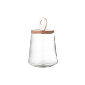 Gladys Jar WLid, Clear, Glass 储物罐