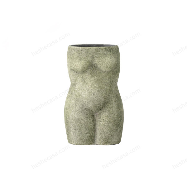 Emeli Deco Vase, Green, Terracotta花瓶